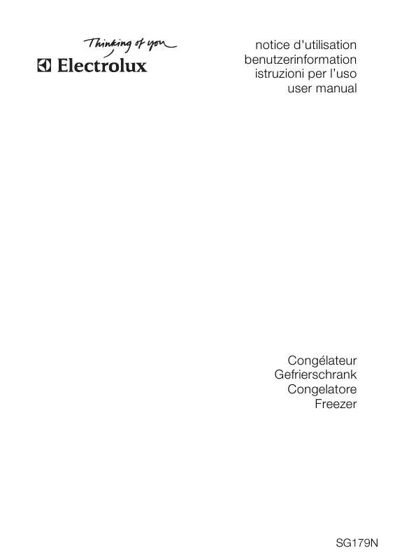 Mode d'emploi AEG-ELECTROLUX SG179N