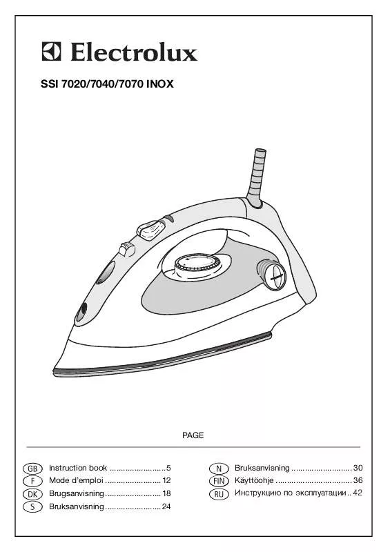 Mode d'emploi AEG-ELECTROLUX SSI7020