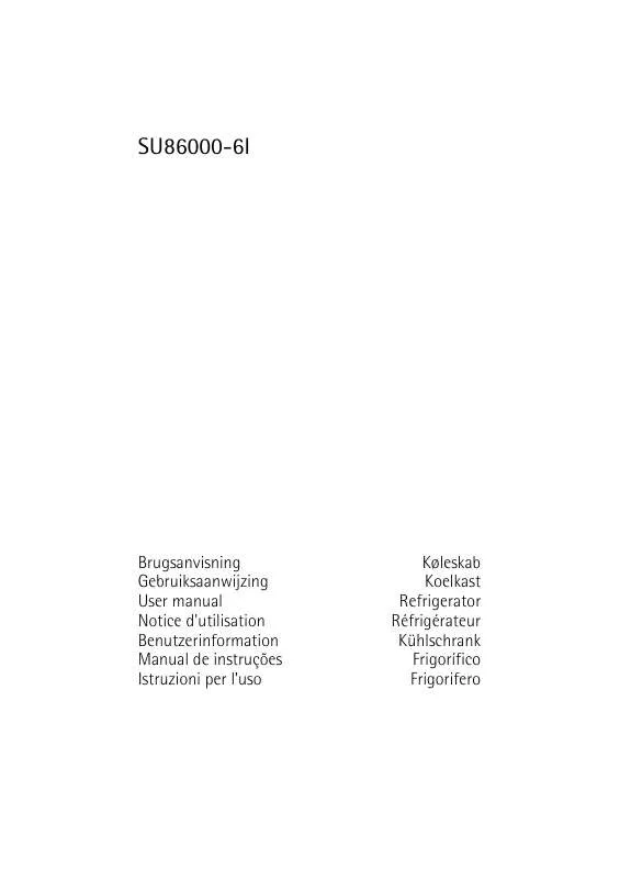 Mode d'emploi AEG-ELECTROLUX SU 86000-6I