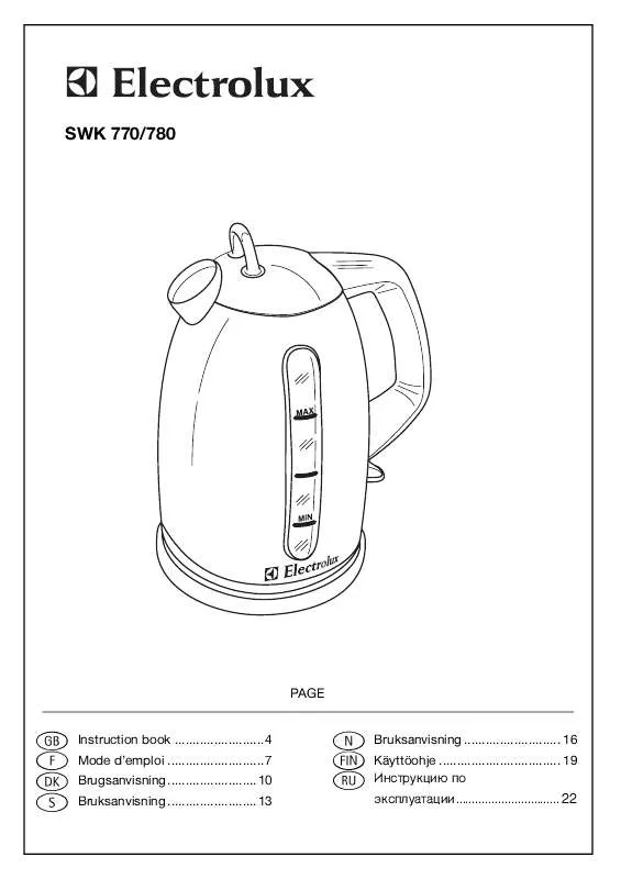 Mode d'emploi AEG-ELECTROLUX SWK770