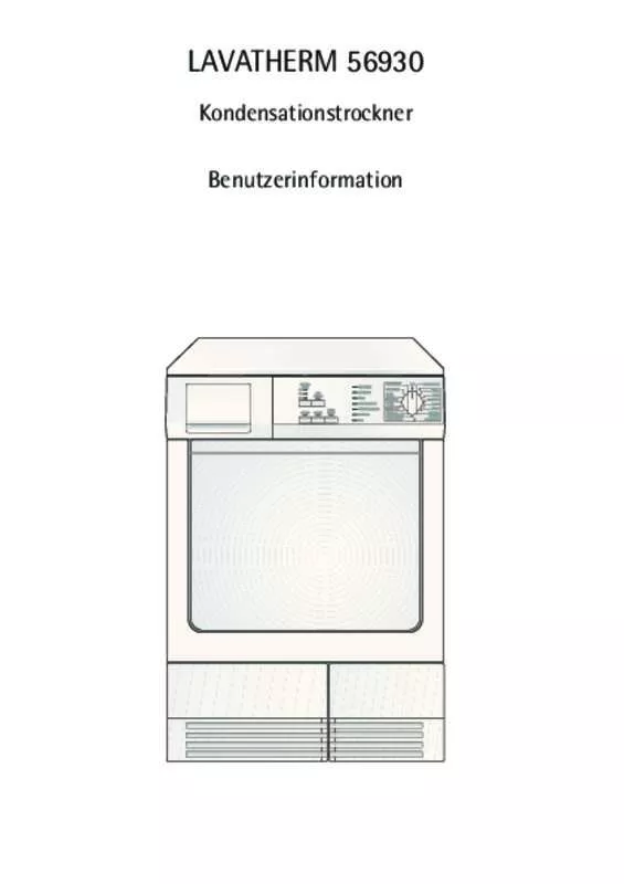 Mode d'emploi AEG-ELECTROLUX T56930