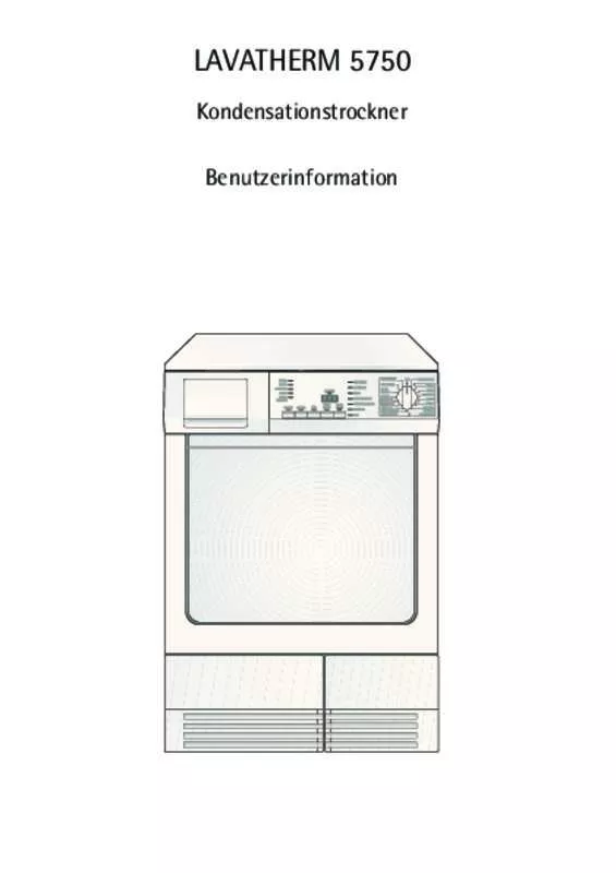 Mode d'emploi AEG-ELECTROLUX T5750