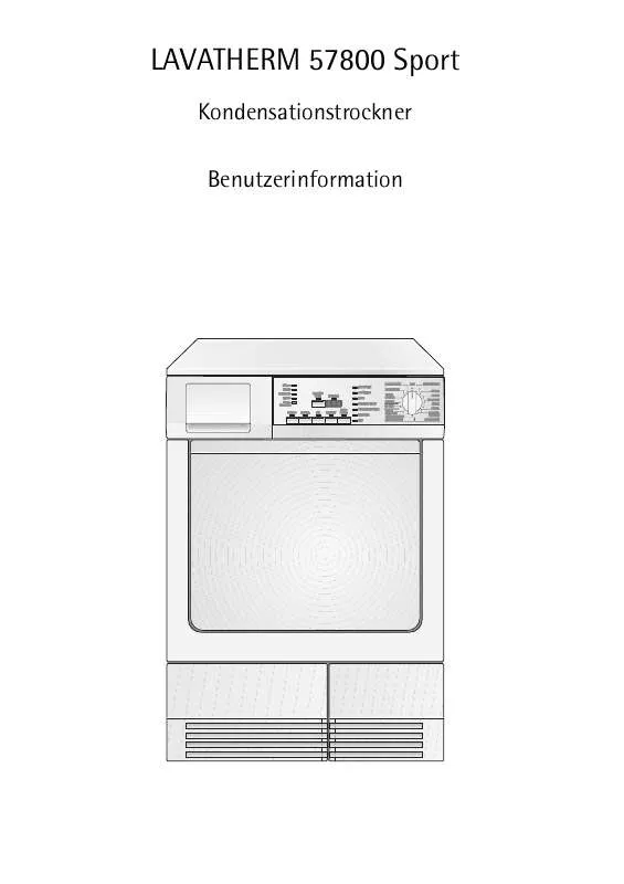 Mode d'emploi AEG-ELECTROLUX T57800S