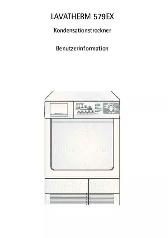 Mode d'emploi AEG-ELECTROLUX T579EX