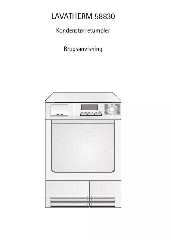 Mode d'emploi AEG-ELECTROLUX T58830