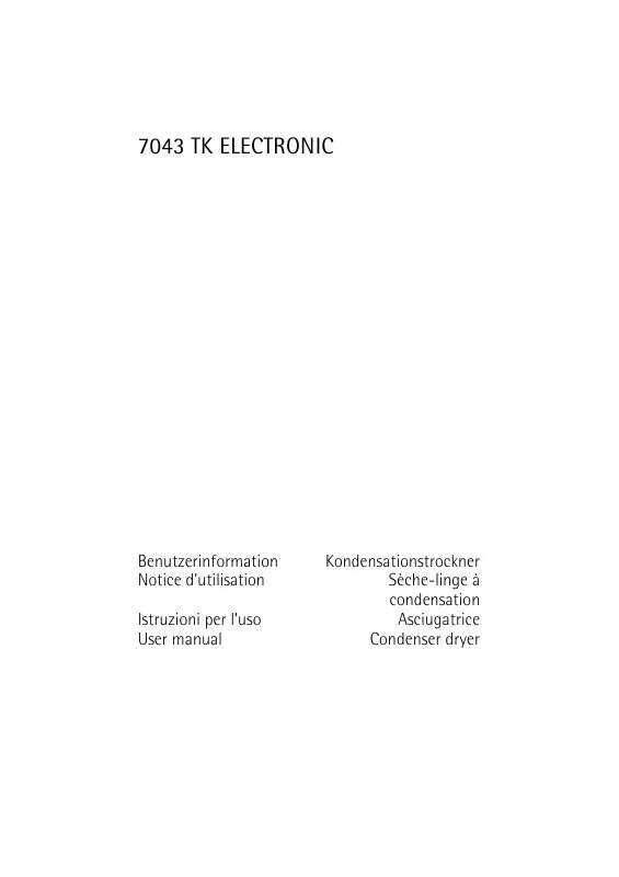 Mode d'emploi AEG-ELECTROLUX T7043TK