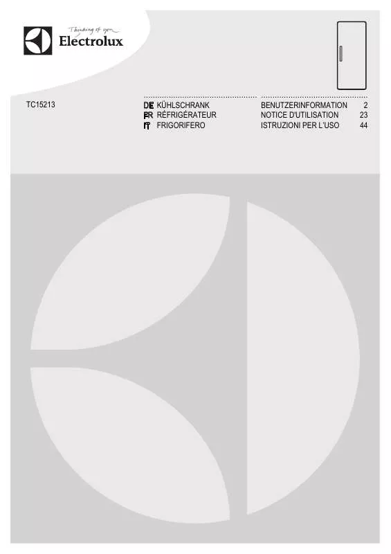 Mode d'emploi AEG-ELECTROLUX TC15213