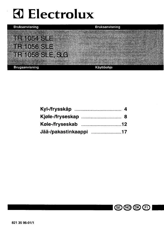 Mode d'emploi AEG-ELECTROLUX TR1054SLE