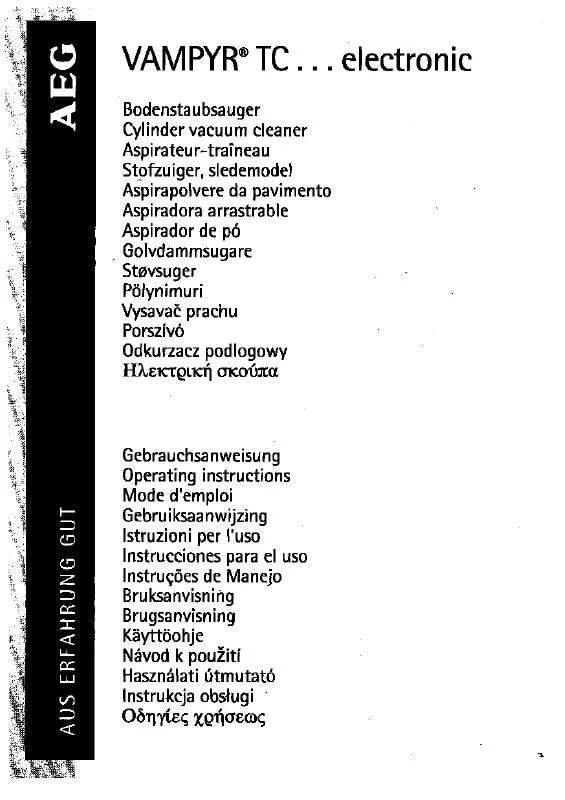 Mode d'emploi AEG-ELECTROLUX VAMPYR TC 124 OTTOV.