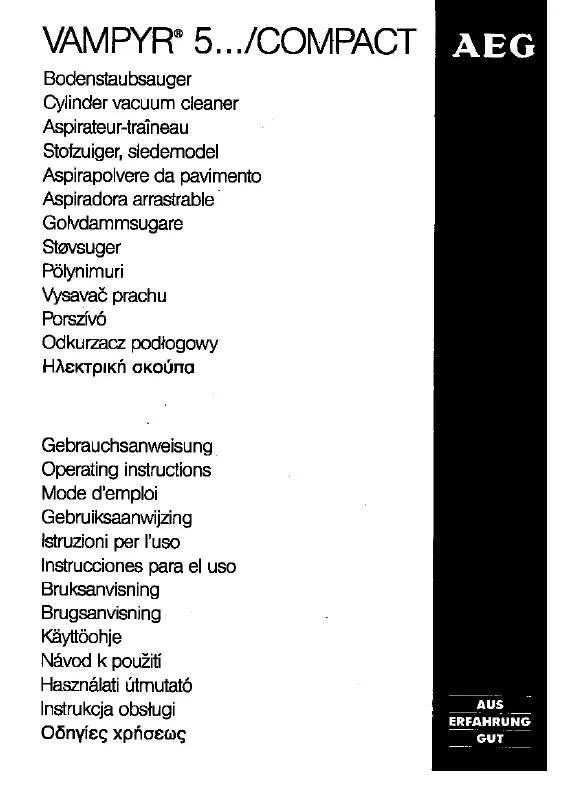 Mode d'emploi AEG-ELECTROLUX VAMPYRH2202