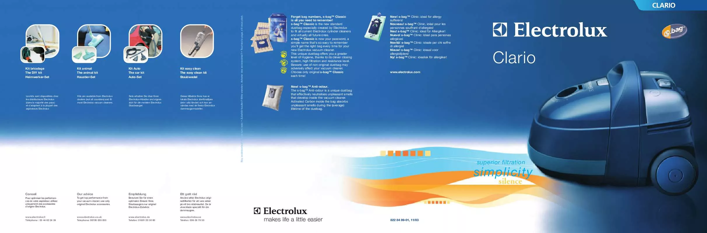 Mode d'emploi AEG-ELECTROLUX Z2038