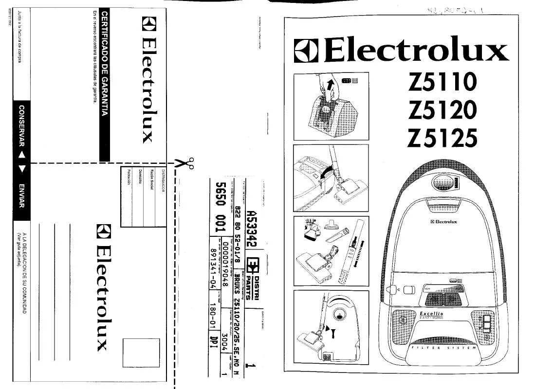 Mode d'emploi AEG-ELECTROLUX Z5128