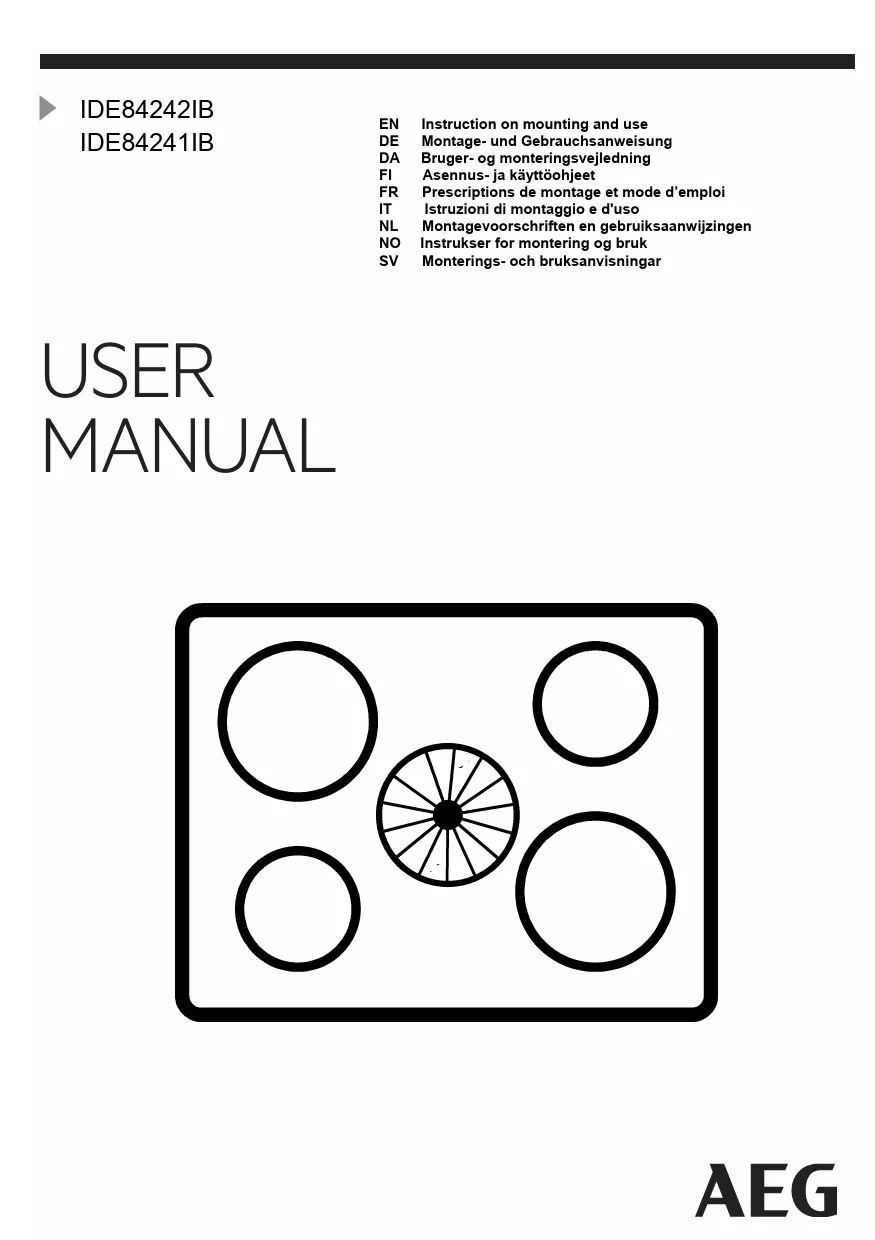 Mode d'emploi AEG IDE84242IB