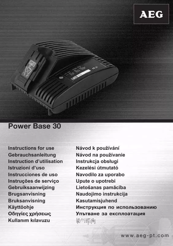 Mode d'emploi AEG POWER BASE 30