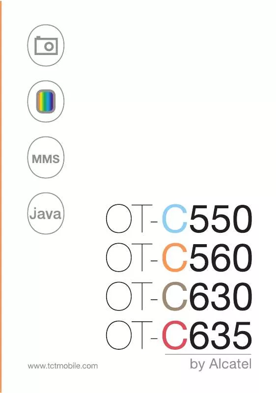 Mode d'emploi ALCATEL OT-C550