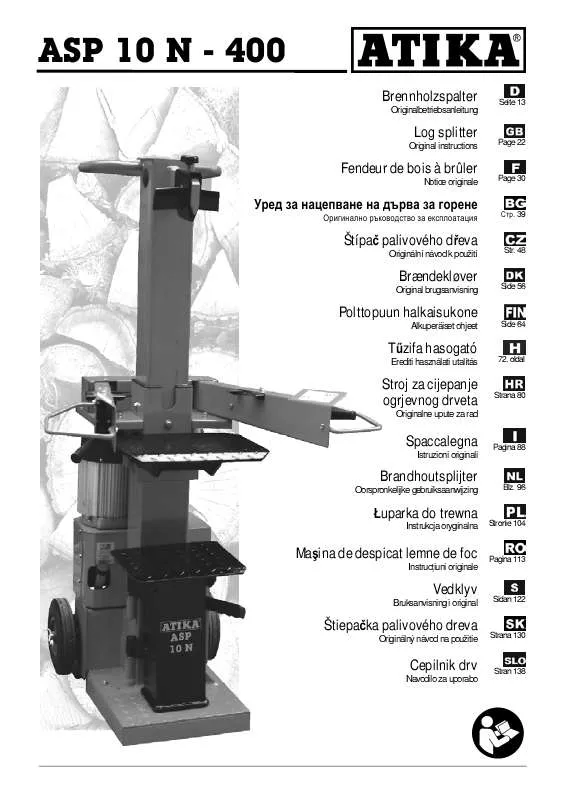 Mode d'emploi ATIKA ASP 10 N-400