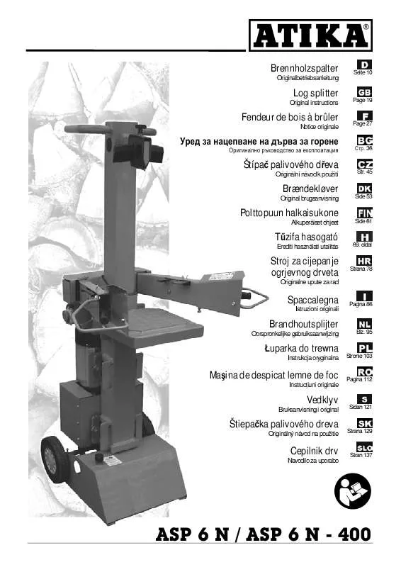 Mode d'emploi ATIKA ASP 6 N-400