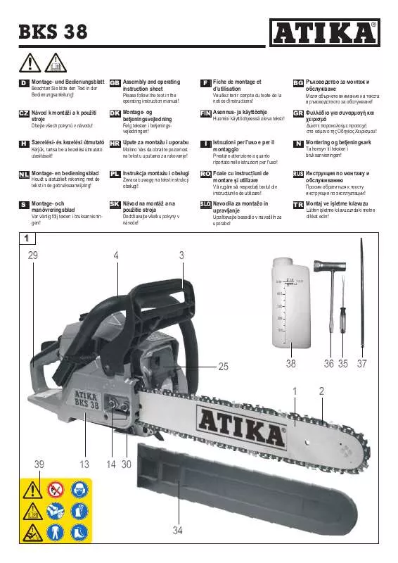 Mode d'emploi ATIKA BKS 38