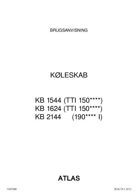 Mode d'emploi ATLAS KB1544