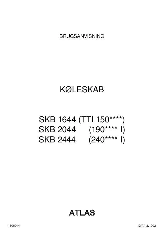 Mode d'emploi ATLAS SKB2044