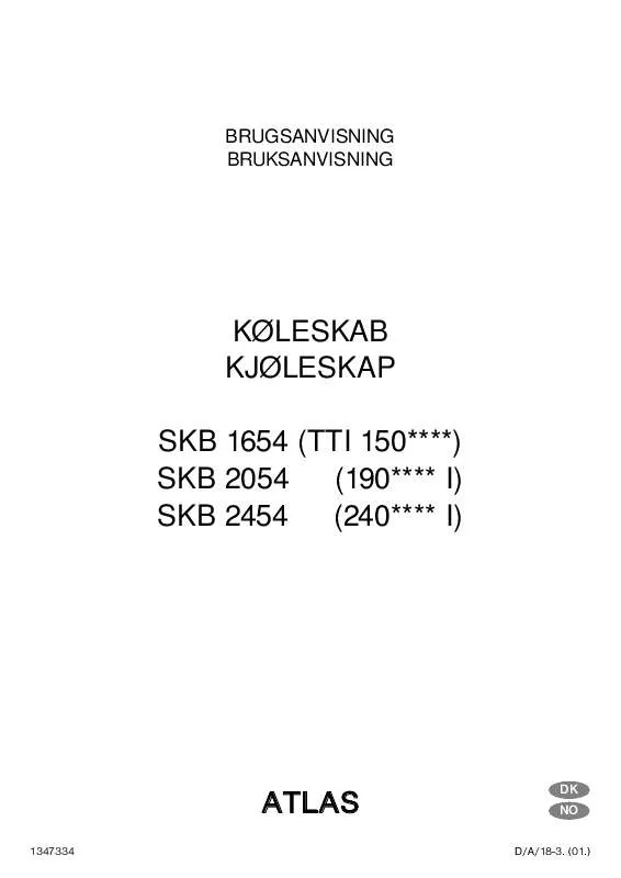 Mode d'emploi ATLAS SKB2054