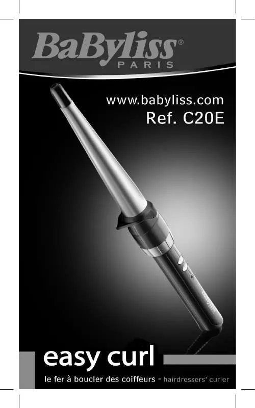 Mode d'emploi BABYLISS C20E