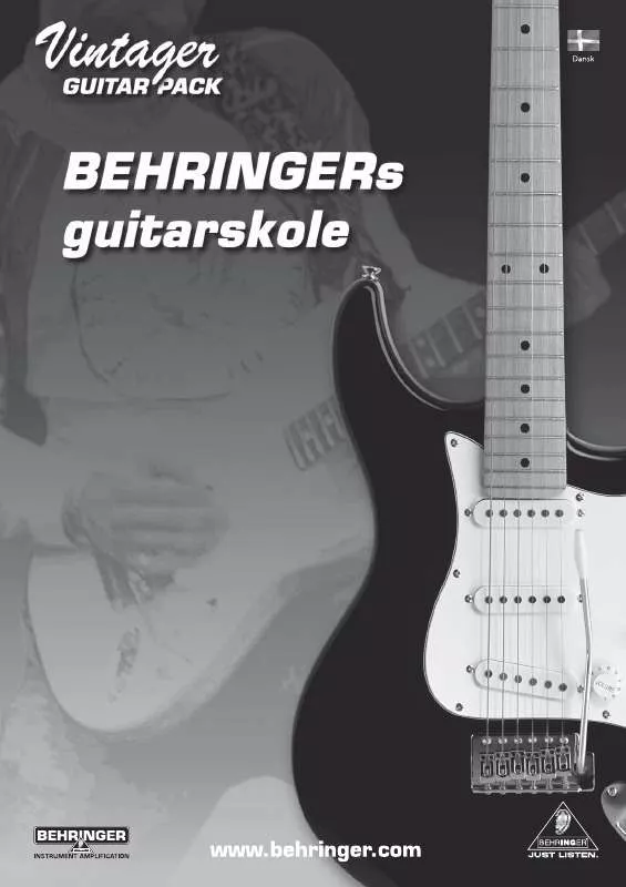 Mode d'emploi BEHRINGER AC108 GUITARPACK