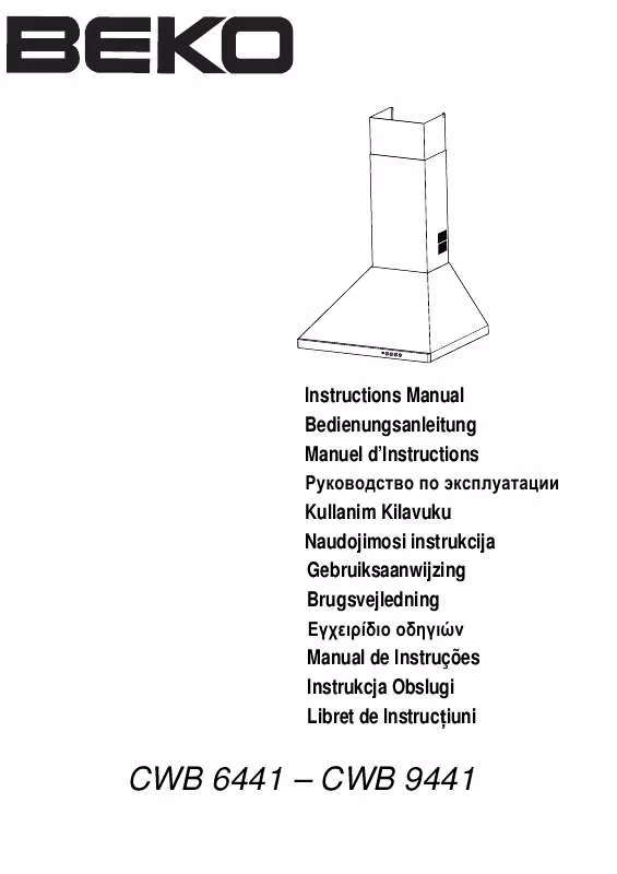 Mode d'emploi BEKO CWB 6441