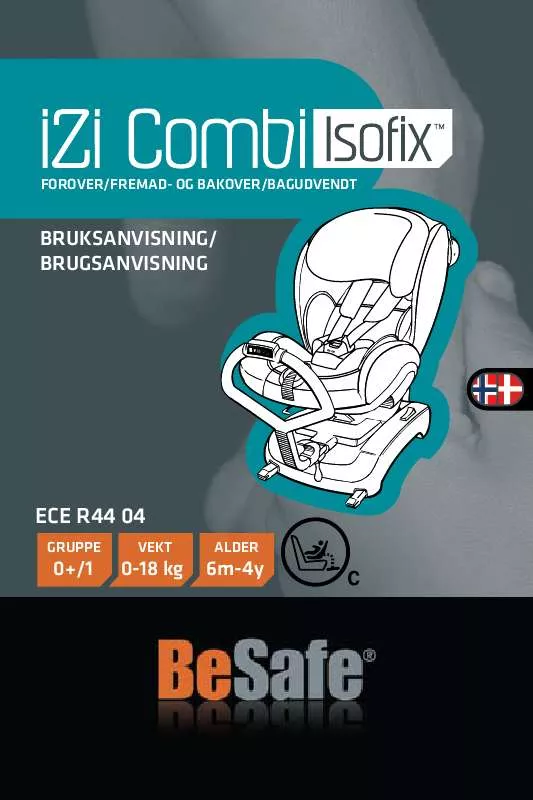 Mode d'emploi BESAFE IZI COMBI ISOFIX