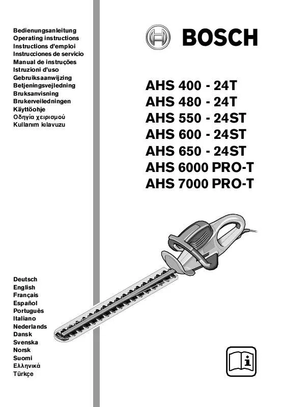 Mode d'emploi BOSCH AHS 480-24 T