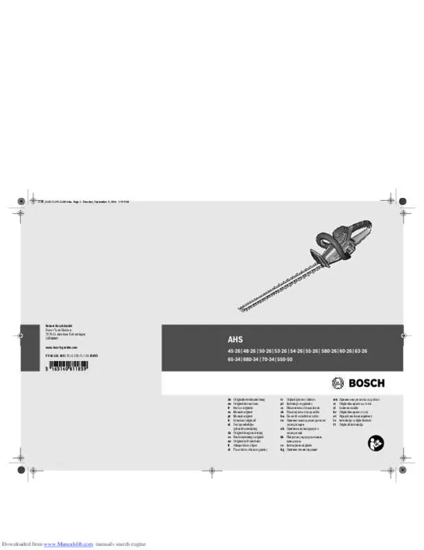 Mode d'emploi BOSCH AHS 680-34