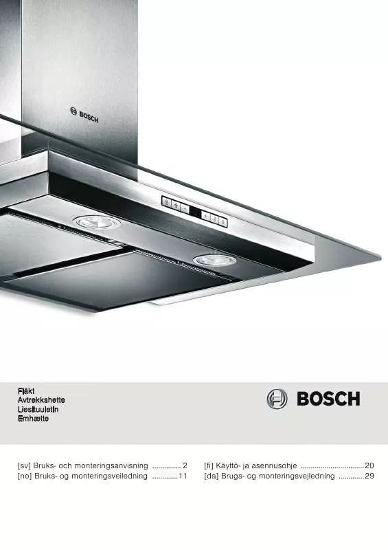 Mode d'emploi BOSCH DWA06D650