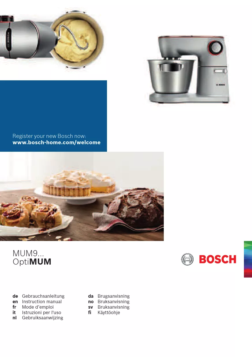 Mode d'emploi BOSCH MUM9A32S00