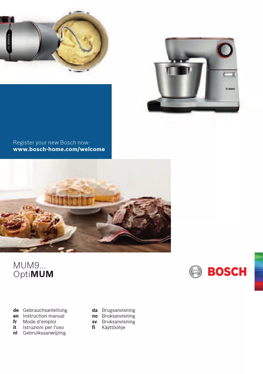 Mode d'emploi BOSCH MUM9AD1S00