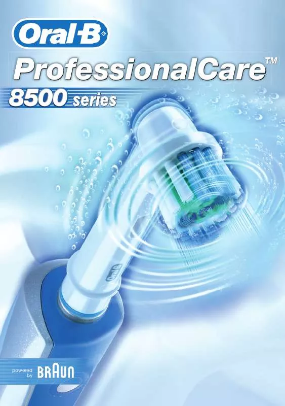 Mode d'emploi BRAUN ORALB PROFESSIONALCARE 8500