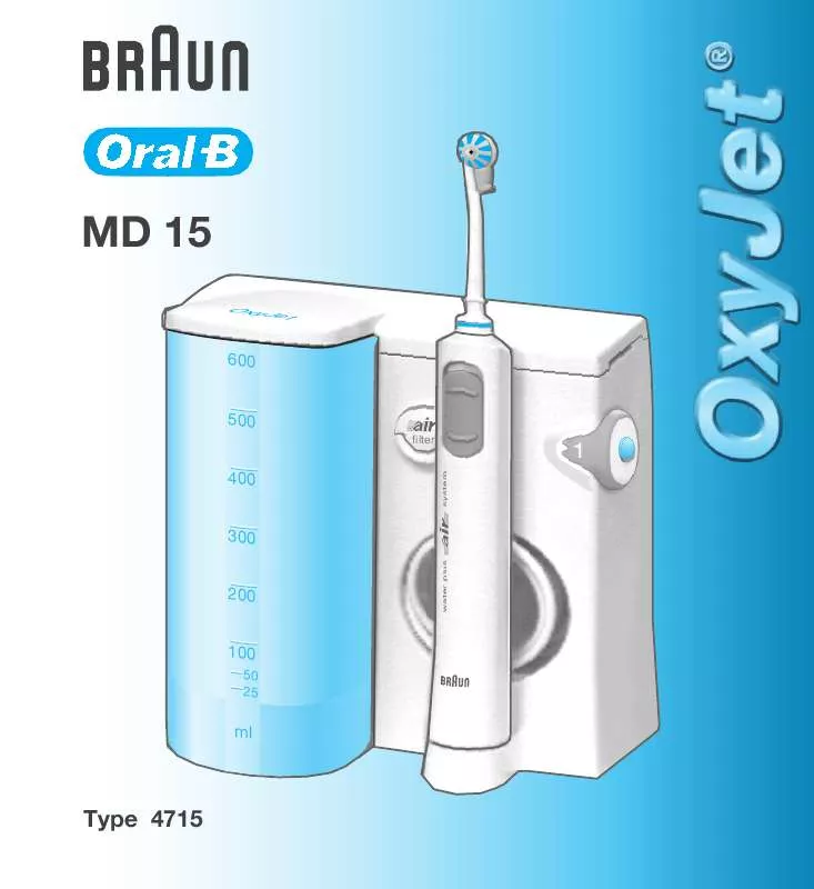 Mode d'emploi BRAUN OXYJET