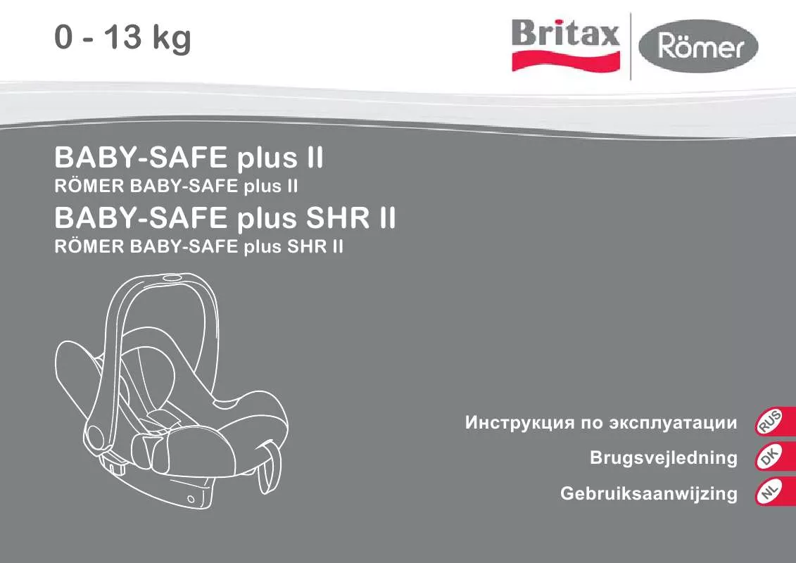 Mode d'emploi BRITAX BABY-SAFE PLUS II