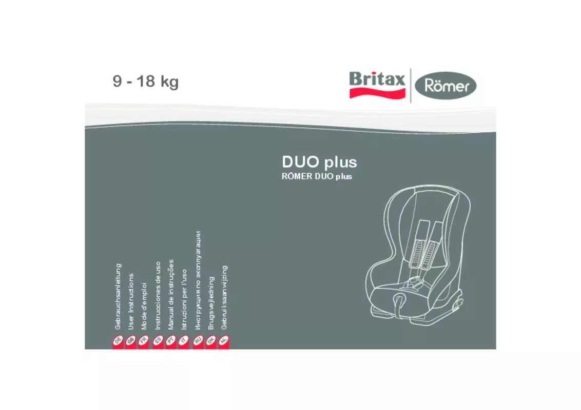 Mode d'emploi BRITAX DUO PLUS