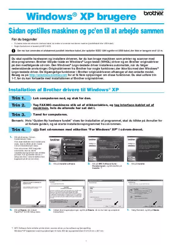 Mode d'emploi BROTHER MFC-9030