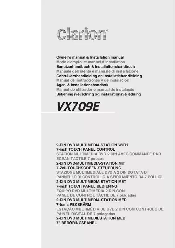 Mode d'emploi CLARION VX709E