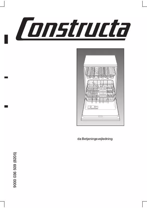 Mode d'emploi CONSTRUCTA CG432V9