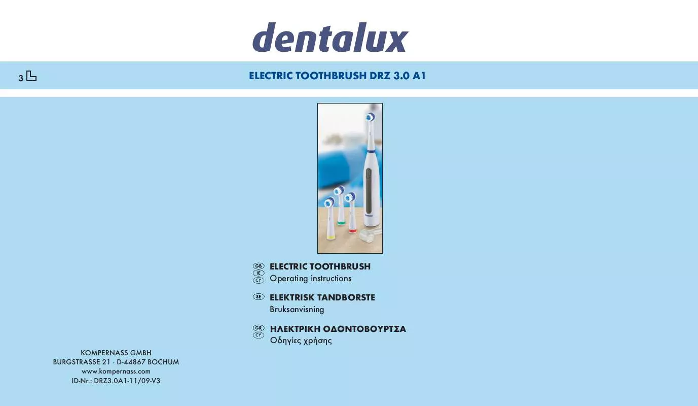 Mode d'emploi DENTALUX DRZ 3.0 A1