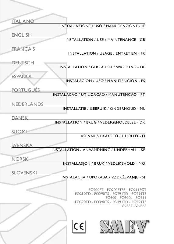 Mode d'emploi DOMETIC FO200FTFE