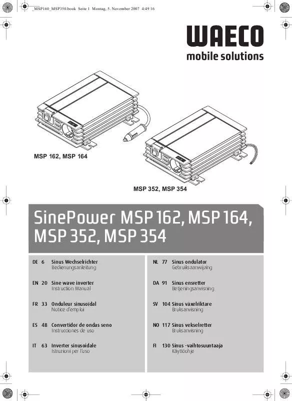 Mode d'emploi DOMETIC MSP164