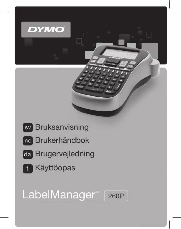 Mode d'emploi DYMO LABELMANAGER 260P