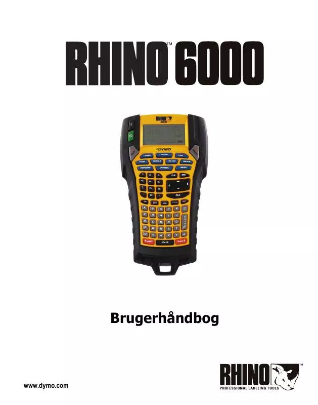 Mode d'emploi DYMO RHINO 6000