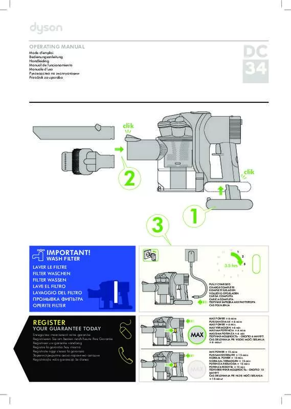 Mode d'emploi DYSON CAR & BOAT DC34