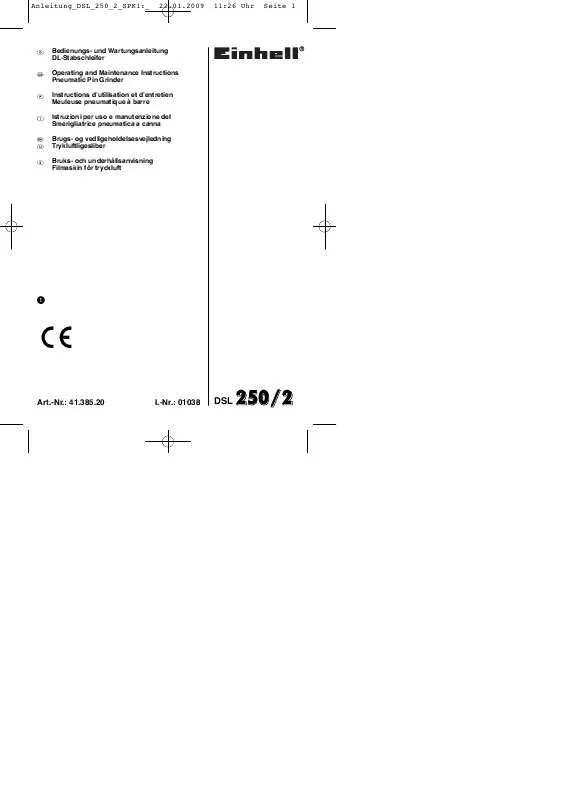 Mode d'emploi EINHELL DSL 250-2