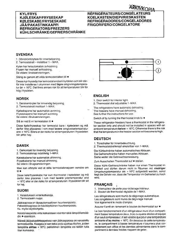 Mode d'emploi ELEKTRO HELIOS FK3070