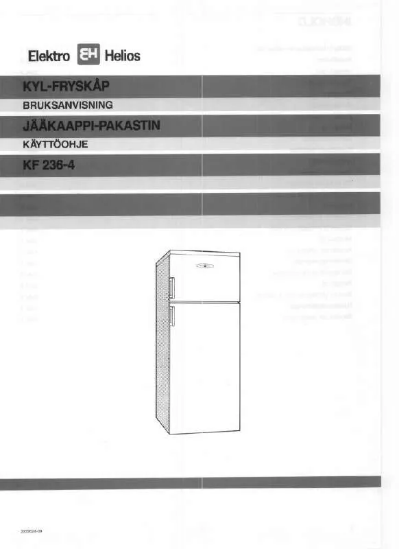 Mode d'emploi ELEKTRO HELIOS KF236-4